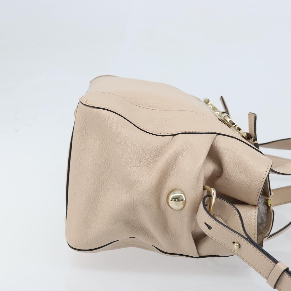 Chloe Hand Bag 2way Pink Gold Auth BA10878
