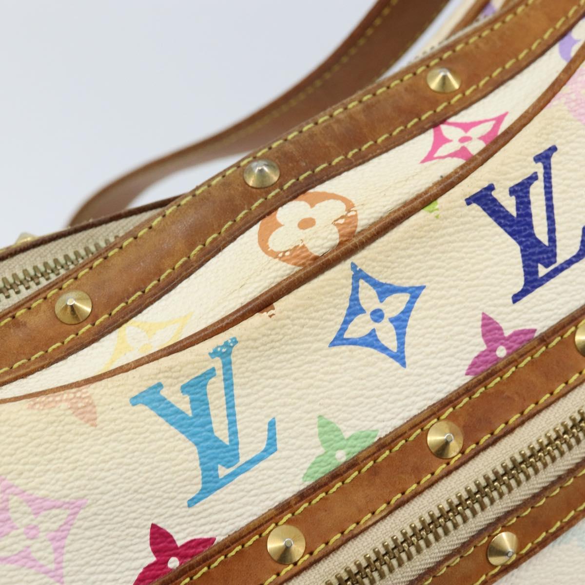 LOUIS VUITTON Monogram Multicolor Boulogne Bag White M92660 LV Auth BA10879