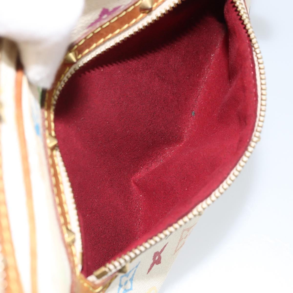 LOUIS VUITTON Monogram Multicolor Boulogne Bag White M92660 LV Auth BA10879