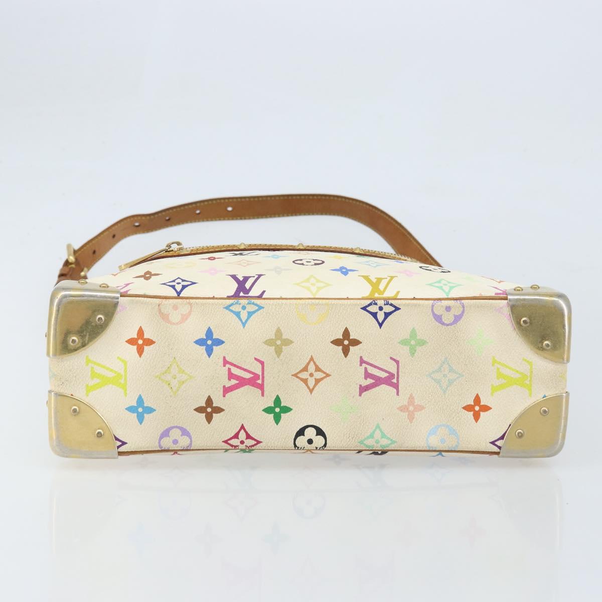 LOUIS VUITTON Monogram Multicolor Boulogne Bag White M92660 LV Auth BA10879