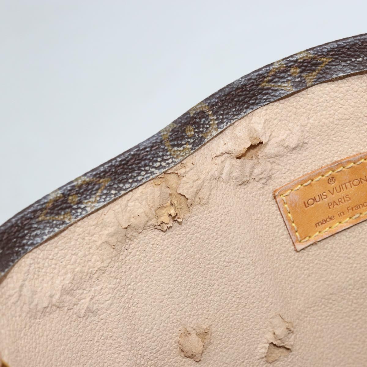 LOUIS VUITTON Monogram Sac Plat Hand Bag M51140 LV Auth BA10883