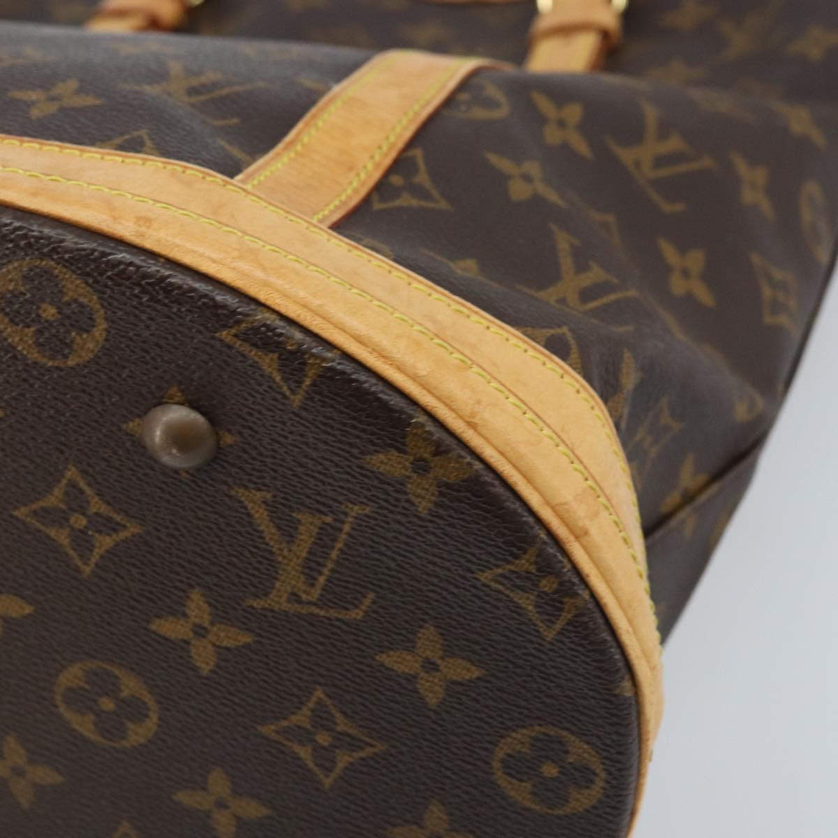 LOUIS VUITTON Monogram Bucket GM Shoulder Bag M42236 LV Auth BA10888