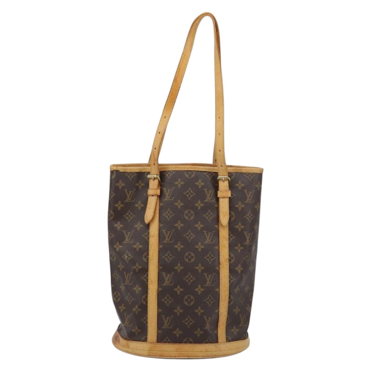 LOUIS VUITTON Monogram Bucket GM Shoulder Bag M42236 LV Auth BA10888