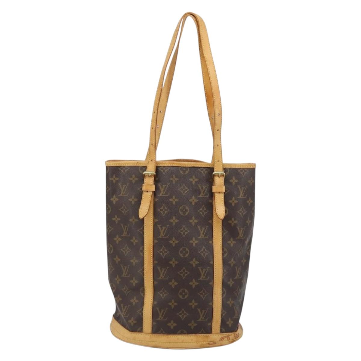 LOUIS VUITTON Monogram Bucket GM Shoulder Bag M42236 LV Auth BA10888