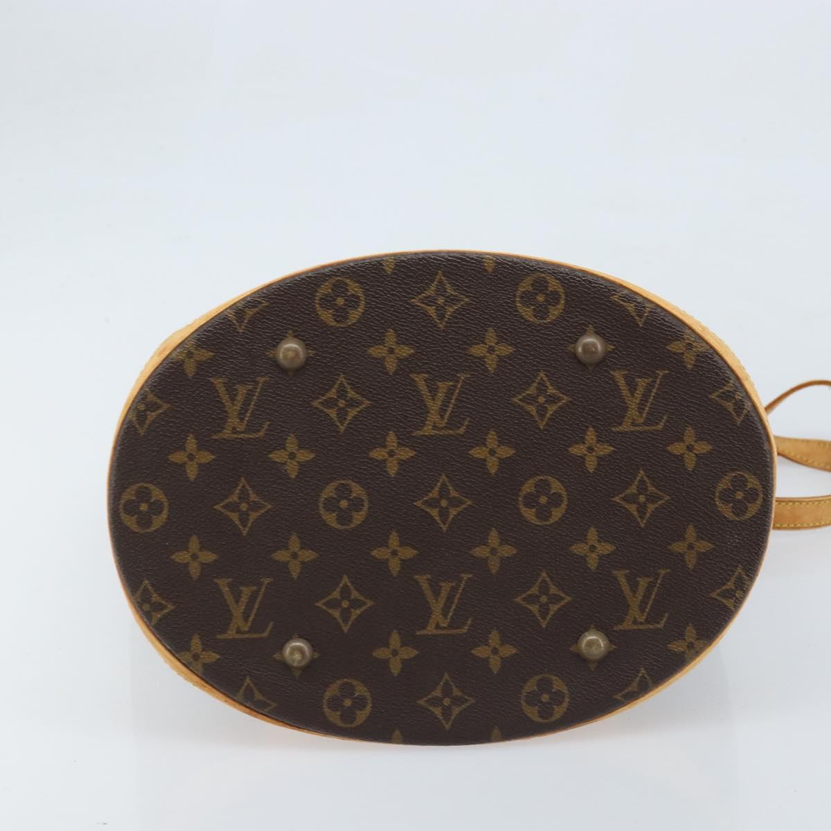 LOUIS VUITTON Monogram Bucket GM Shoulder Bag M42236 LV Auth BA10888