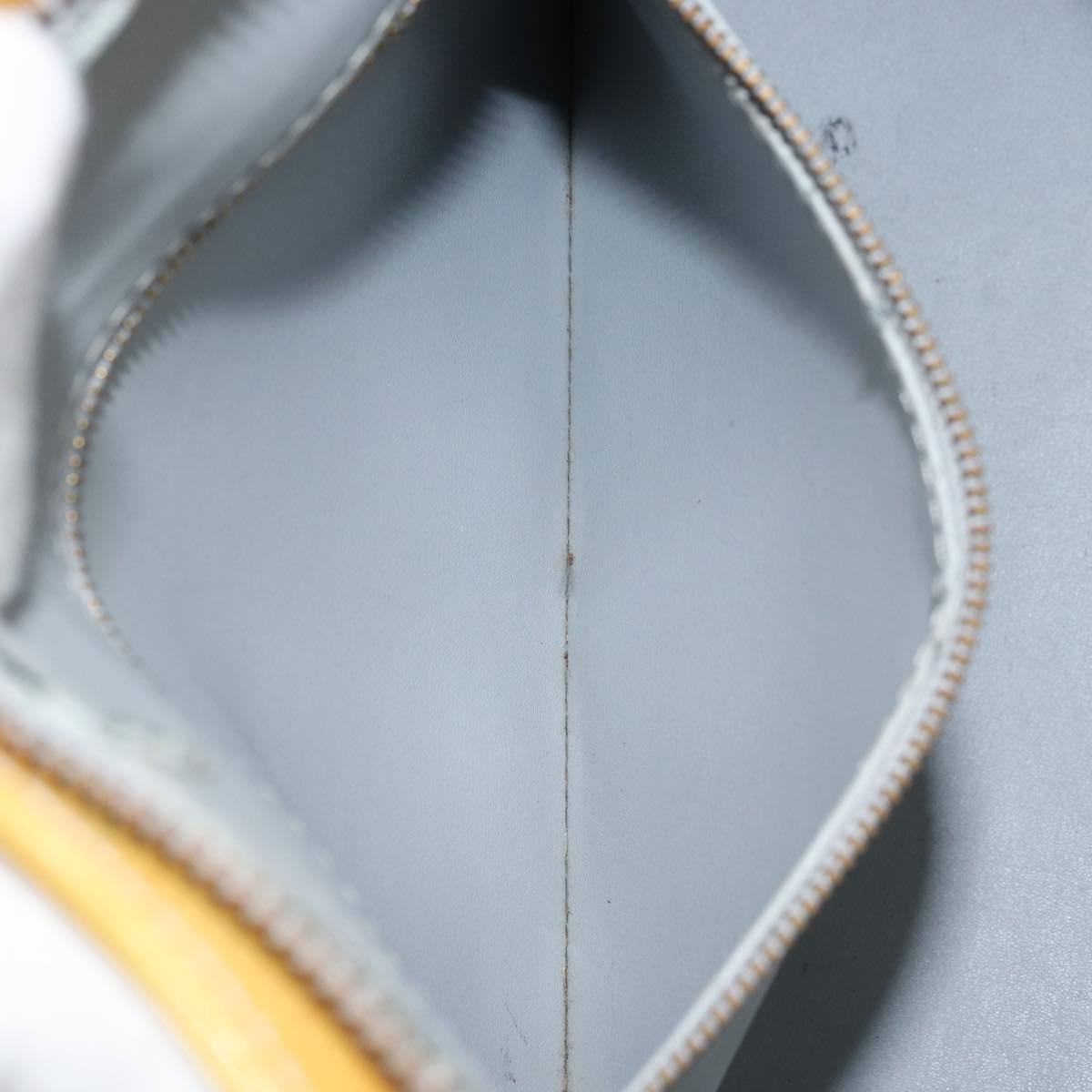 LOUIS VUITTON Monogram Vernis Houston Hand Bag Gris M91053 LV Auth BA10897