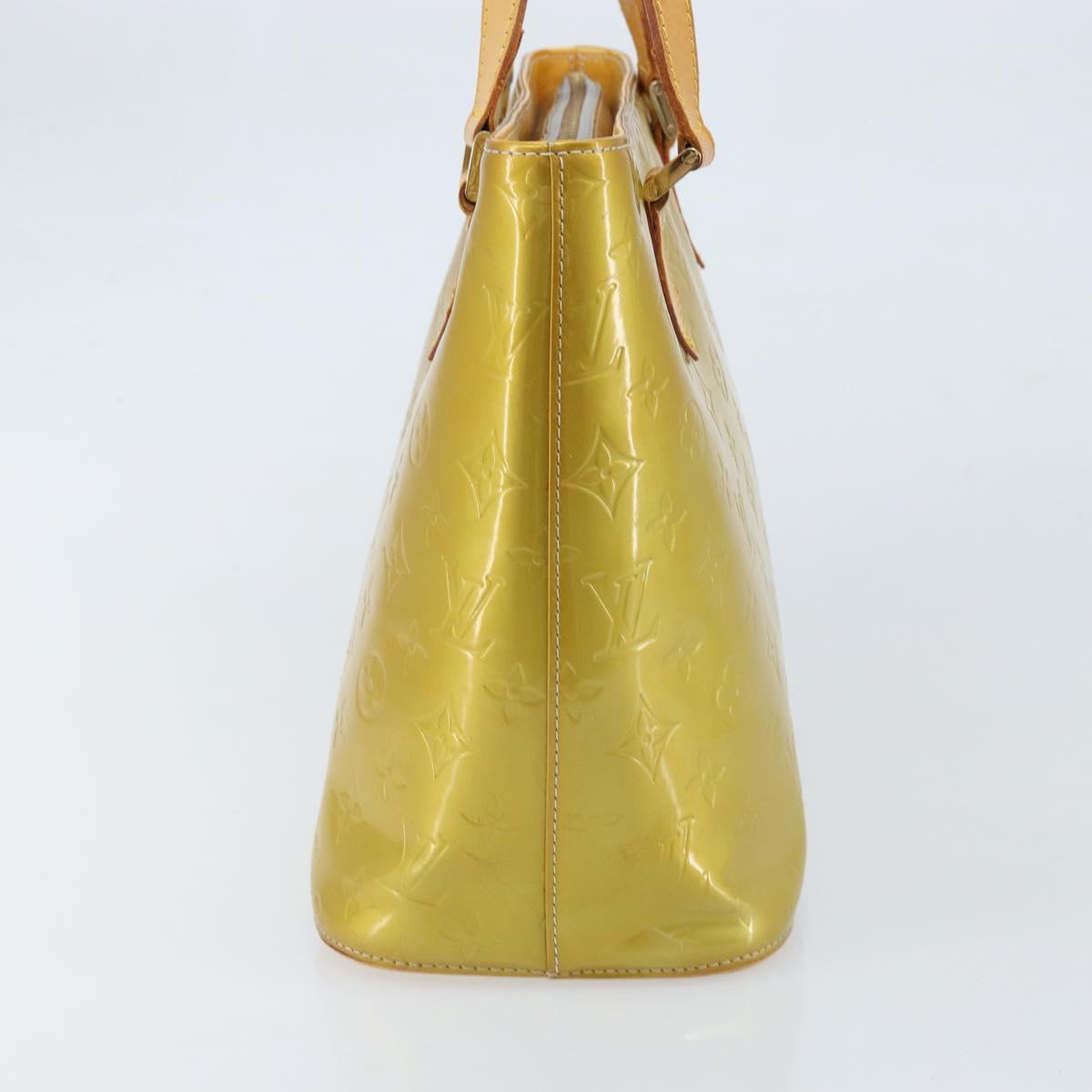 LOUIS VUITTON Monogram Vernis Houston Hand Bag Gris M91053 LV Auth BA10897