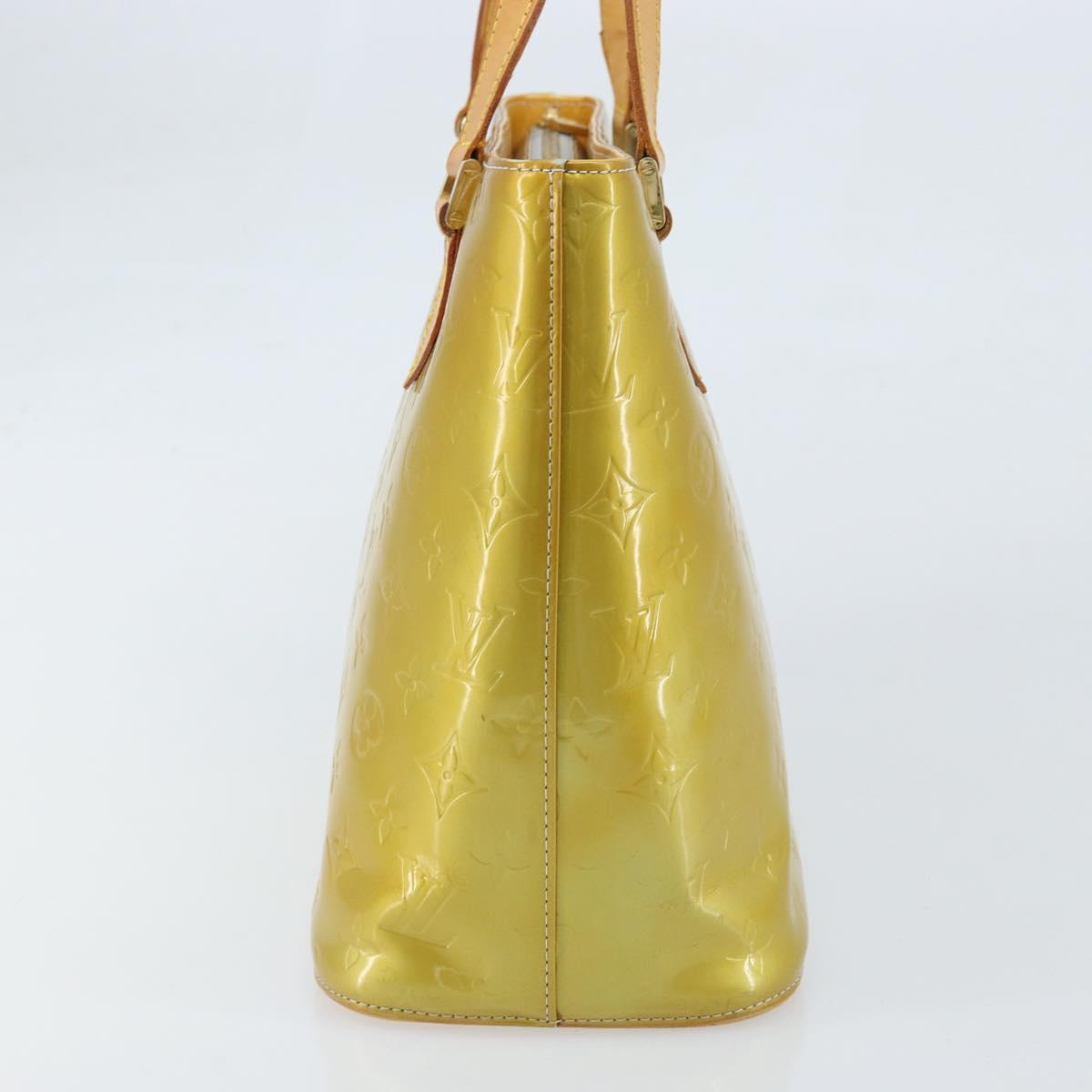 LOUIS VUITTON Monogram Vernis Houston Hand Bag Gris M91053 LV Auth BA10897