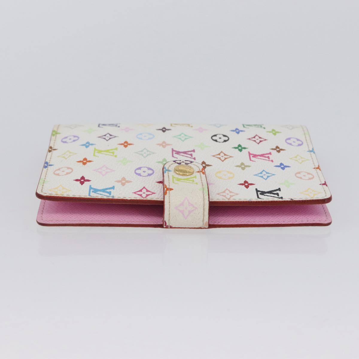 LOUIS VUITTON Multicolor Agenda PM Day Planner Cover White R21074 Auth BA10903V
