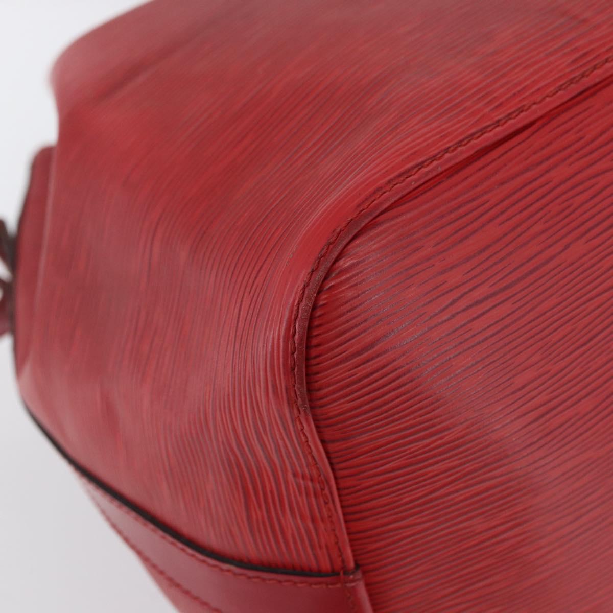 LOUIS VUITTON Epi Petit Noe Shoulder Bag Red M44107 LV Auth BA10912