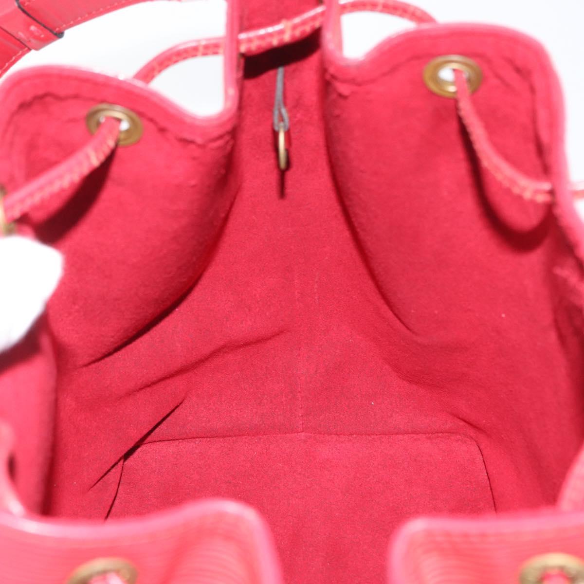 LOUIS VUITTON Epi Petit Noe Shoulder Bag Red M44107 LV Auth BA10912