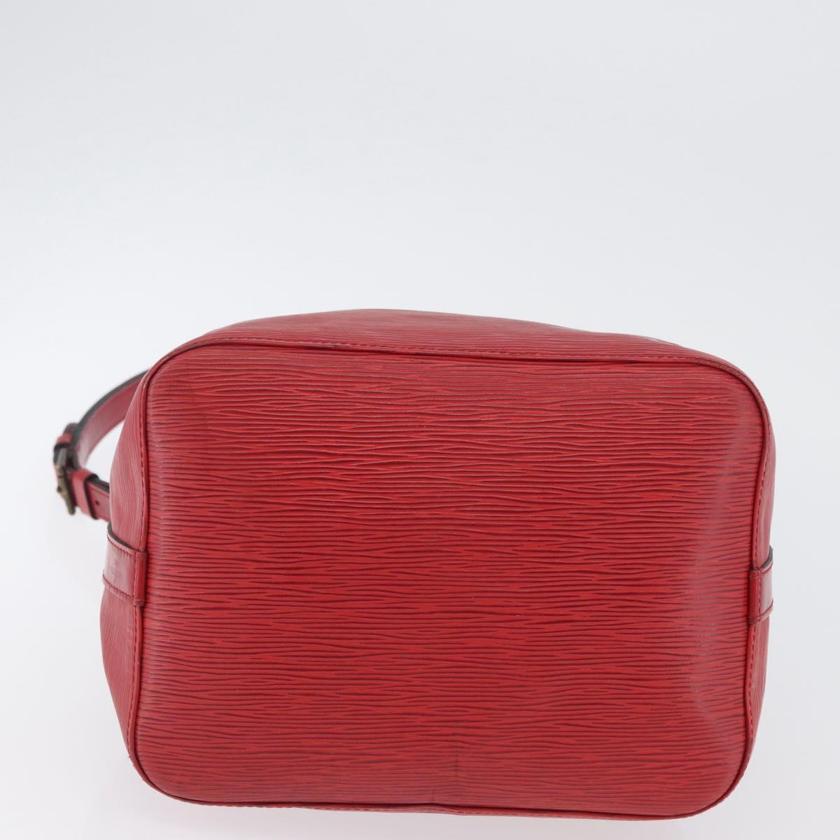 LOUIS VUITTON Epi Petit Noe Shoulder Bag Red M44107 LV Auth BA10912
