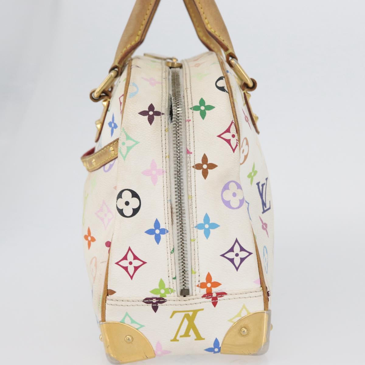 LOUIS VUITTON Monogram Multicolor Trouville Bag White M92663 LV Auth BA10914