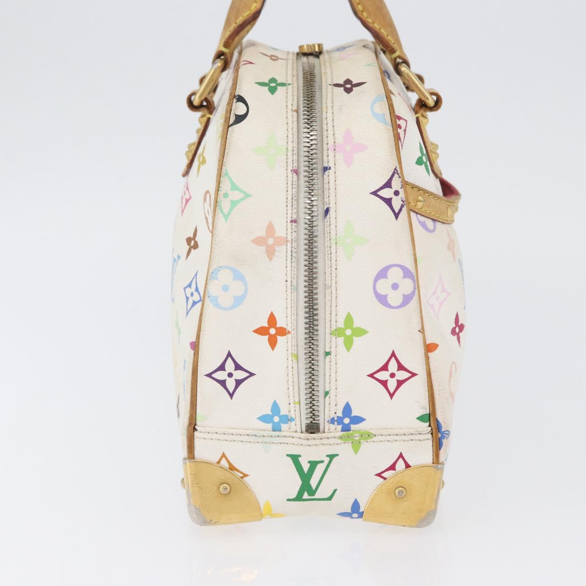 LOUIS VUITTON Monogram Multicolor Trouville Bag White M92663 LV Auth BA10914