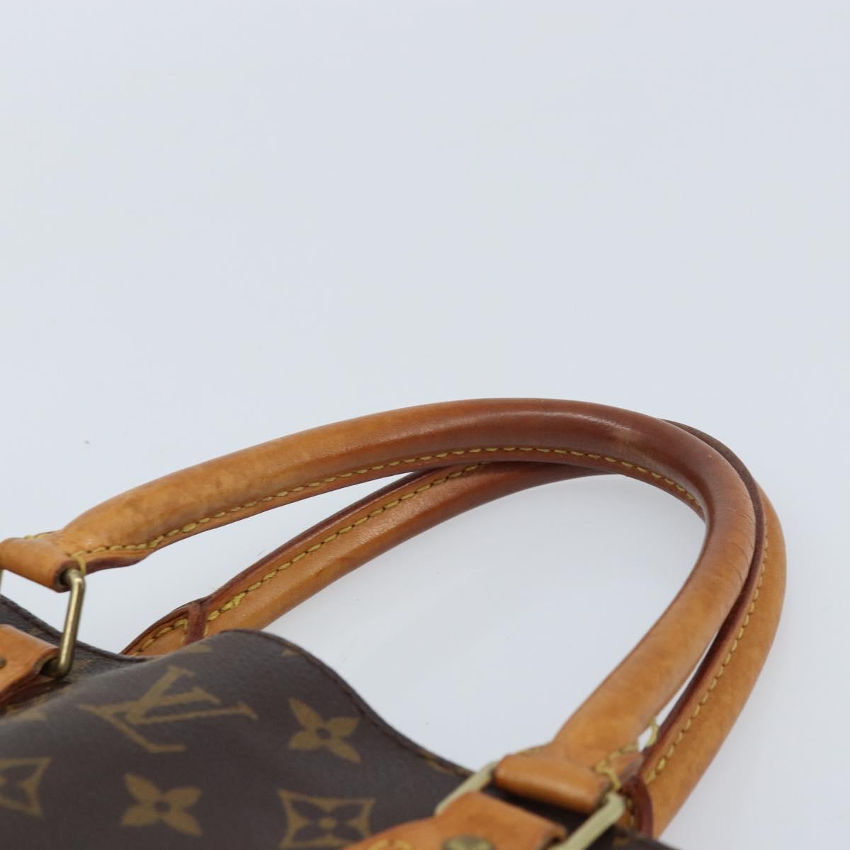 LOUIS VUITTON Monogram Sac Plat Hand Bag M51140 LV Auth BA10915