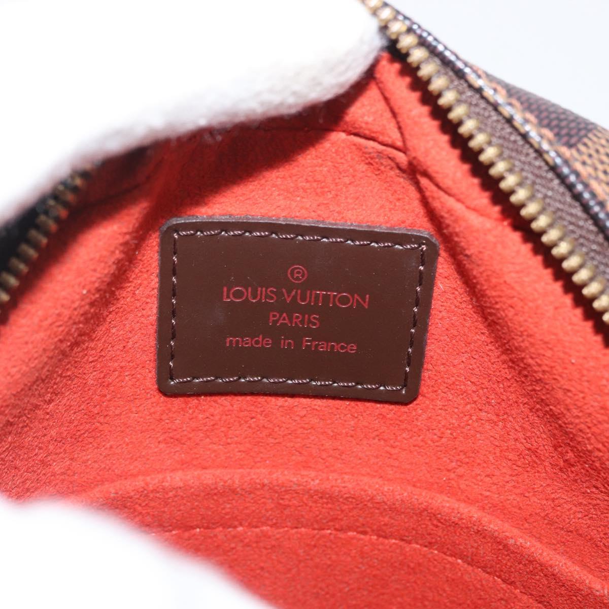 LOUIS VUITTON Damier Ebene Ipanema PM Shoulder Bag N51294 LV Auth BA10923