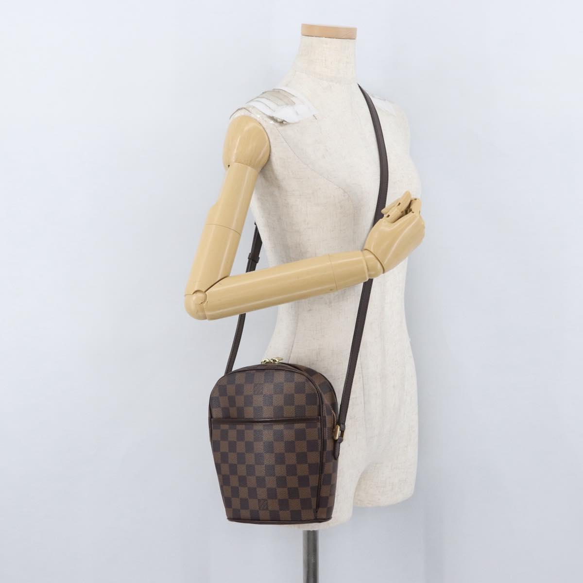 LOUIS VUITTON Damier Ebene Ipanema PM Shoulder Bag N51294 LV Auth BA10923