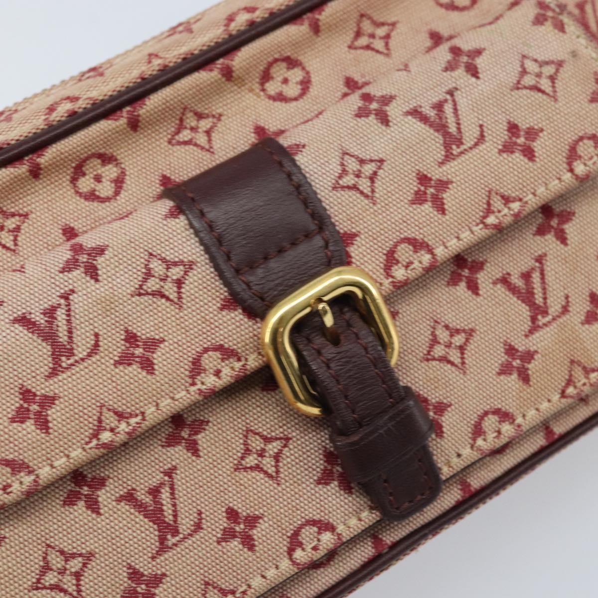 LOUIS VUITTON Monogram Mini Juliet MM Shoulder Bag Red M92219 LV Auth BA10930
