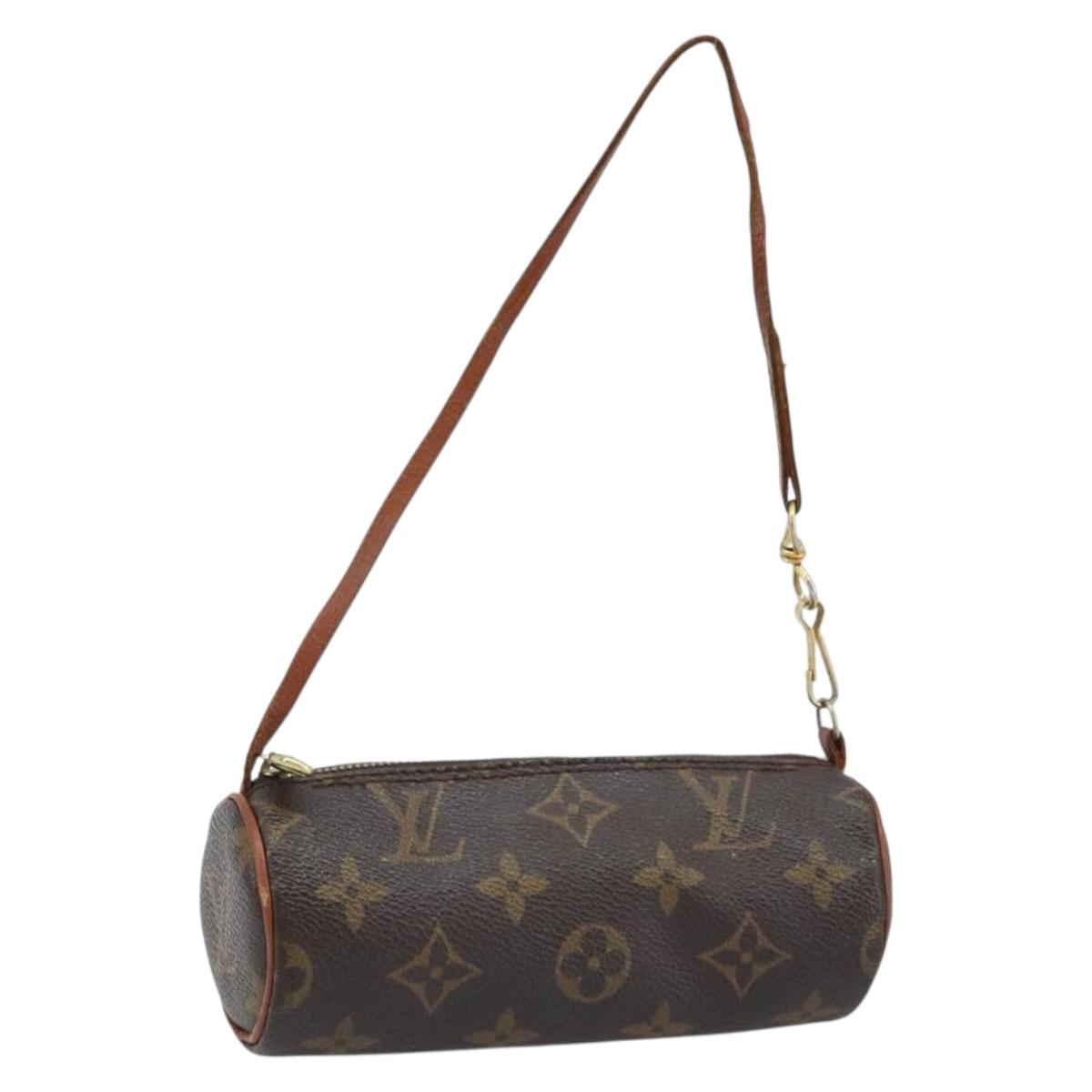 LOUIS VUITTON Monogram Papillon Pouch LV Auth BA10935