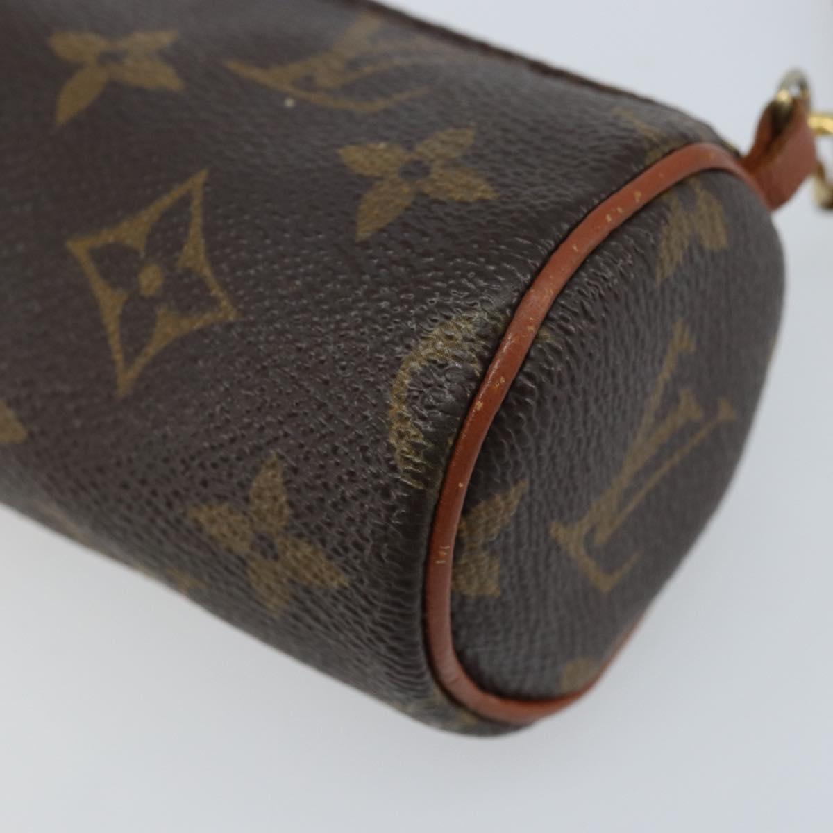 LOUIS VUITTON Monogram Papillon Pouch LV Auth BA10935