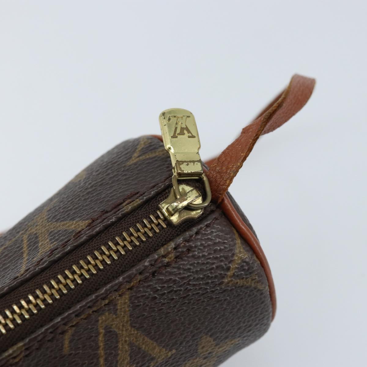 LOUIS VUITTON Monogram Papillon Pouch LV Auth BA10935