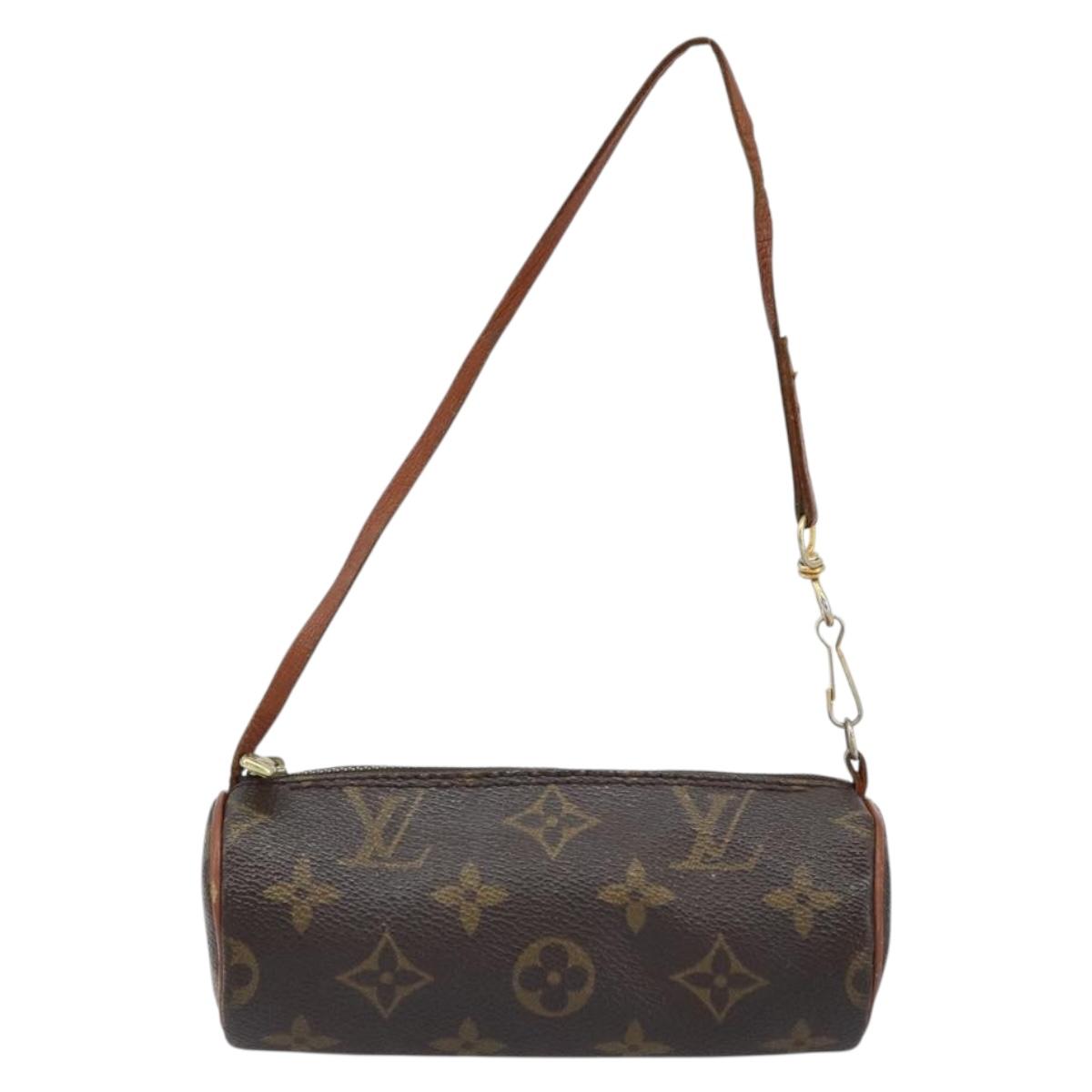 LOUIS VUITTON Monogram Papillon Pouch LV Auth BA10935