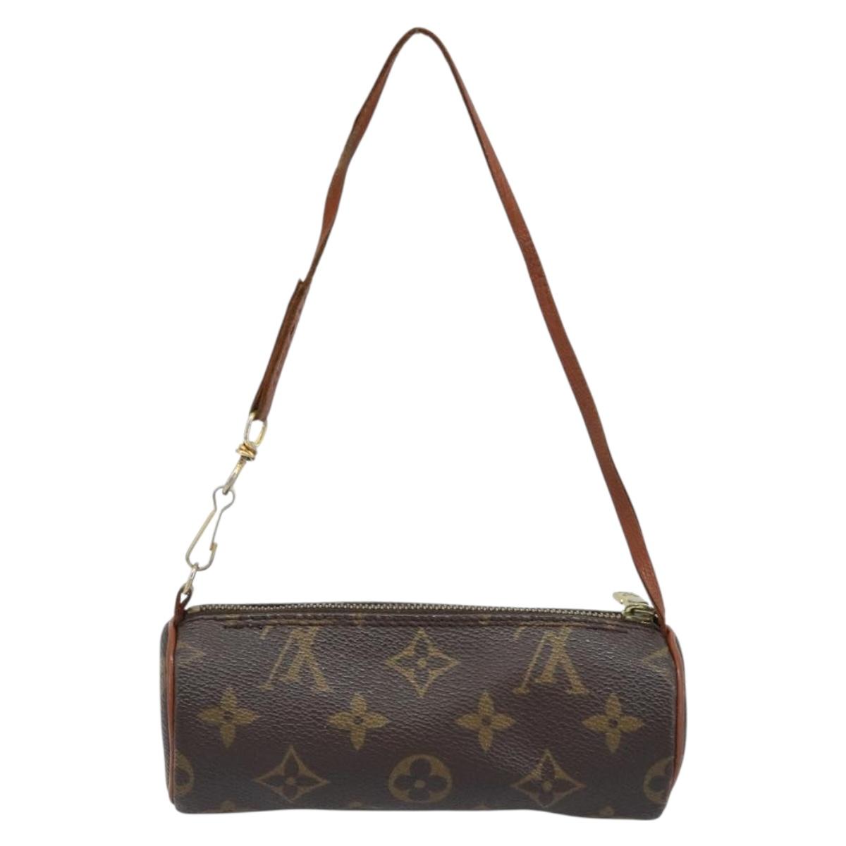 LOUIS VUITTON Monogram Papillon Pouch LV Auth BA10935