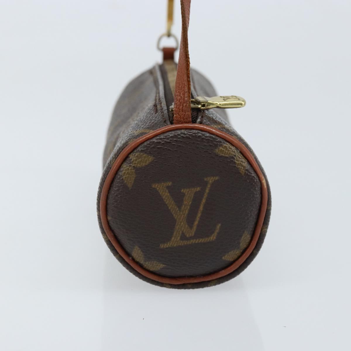 LOUIS VUITTON Monogram Papillon Pouch LV Auth BA10935