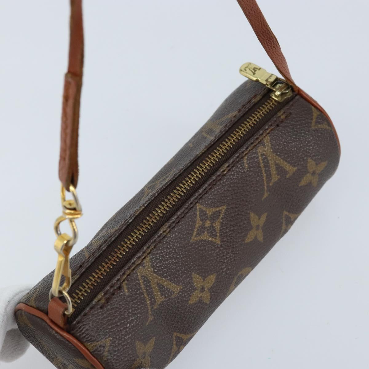 LOUIS VUITTON Monogram Papillon Pouch LV Auth BA10935