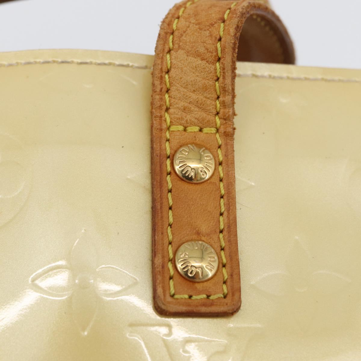 LOUIS VUITTON Monogram Vernis Reade PM Hand Bag Perle M91336 LV Auth BA10949
