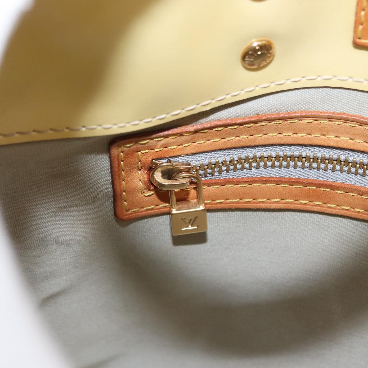 LOUIS VUITTON Monogram Vernis Reade PM Hand Bag Perle M91336 LV Auth BA10949