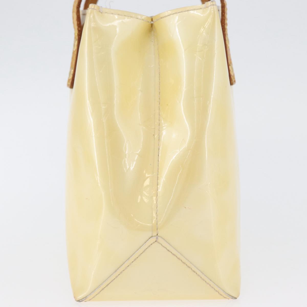 LOUIS VUITTON Monogram Vernis Reade PM Hand Bag Perle M91336 LV Auth BA10949