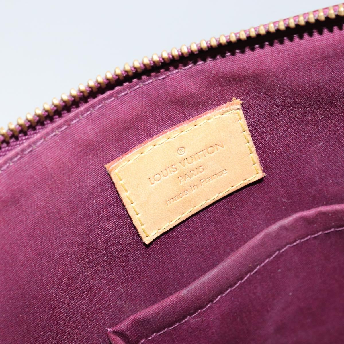 LOUIS VUITTON Monogram Vernis Bellevue PM Hand Bag Violet M93584 LV Auth BA10952