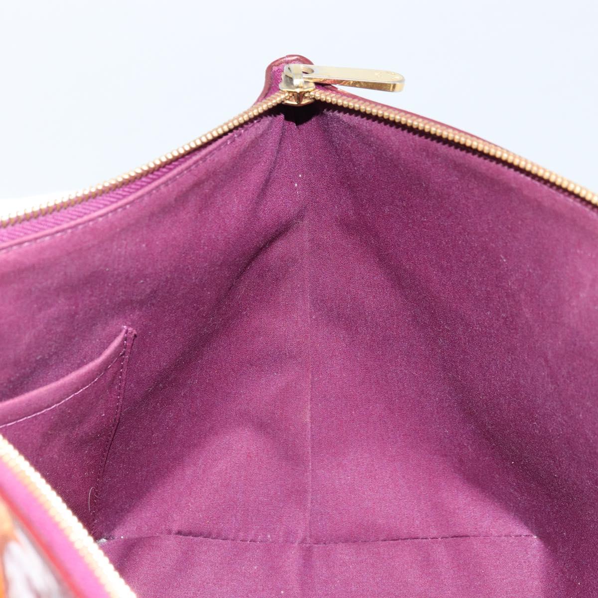LOUIS VUITTON Monogram Vernis Bellevue PM Hand Bag Violet M93584 LV Auth BA10952