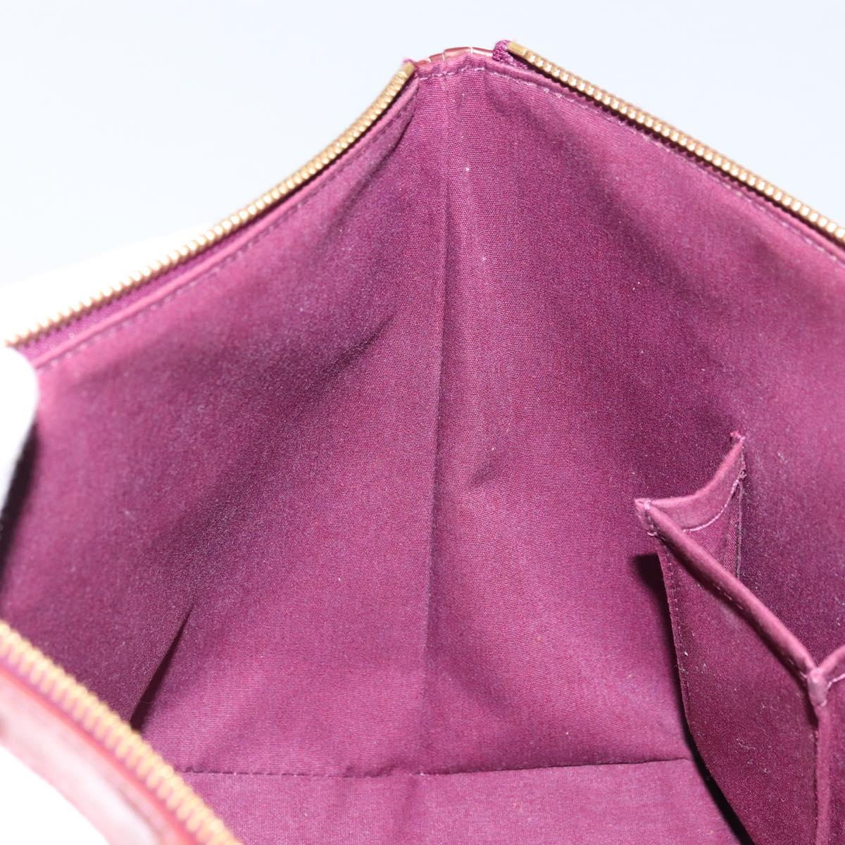 LOUIS VUITTON Monogram Vernis Bellevue PM Hand Bag Violet M93584 LV Auth BA10952