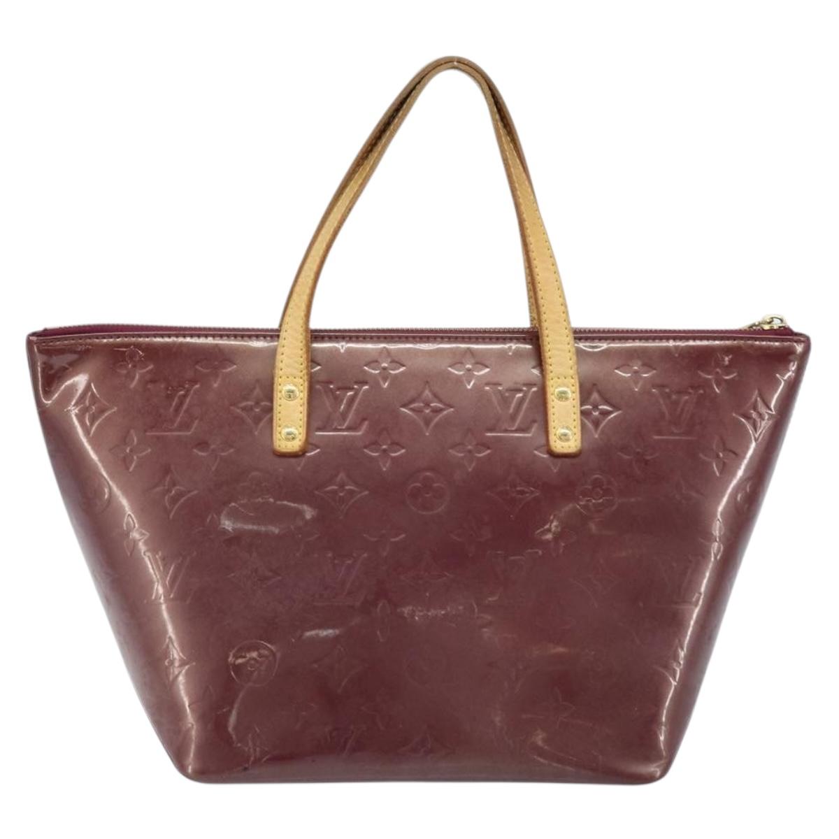 LOUIS VUITTON Monogram Vernis Bellevue PM Hand Bag Violet M93584 LV Auth BA10952