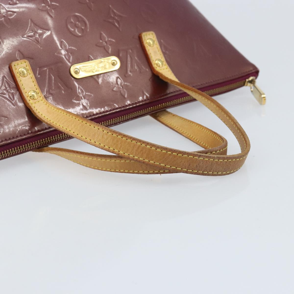 LOUIS VUITTON Monogram Vernis Bellevue PM Hand Bag Violet M93584 LV Auth BA10952