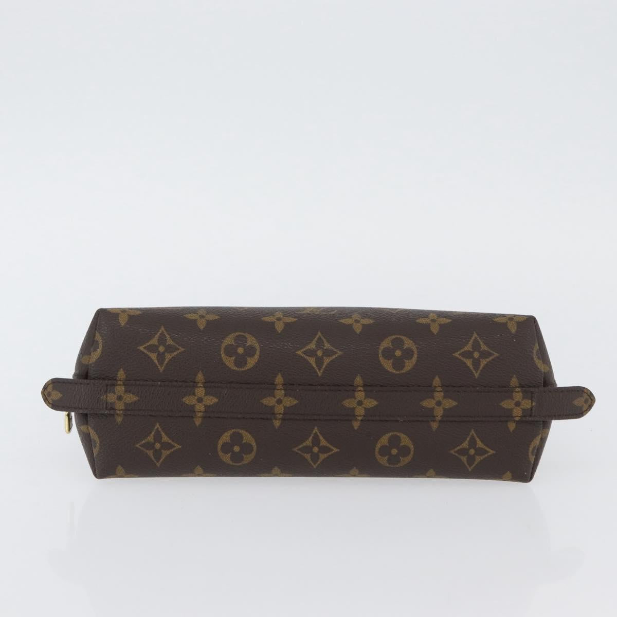 LOUIS VUITTON Monogram Trousse Demi Ronde Cosmetic Pouch M47520 LV Auth BA10964