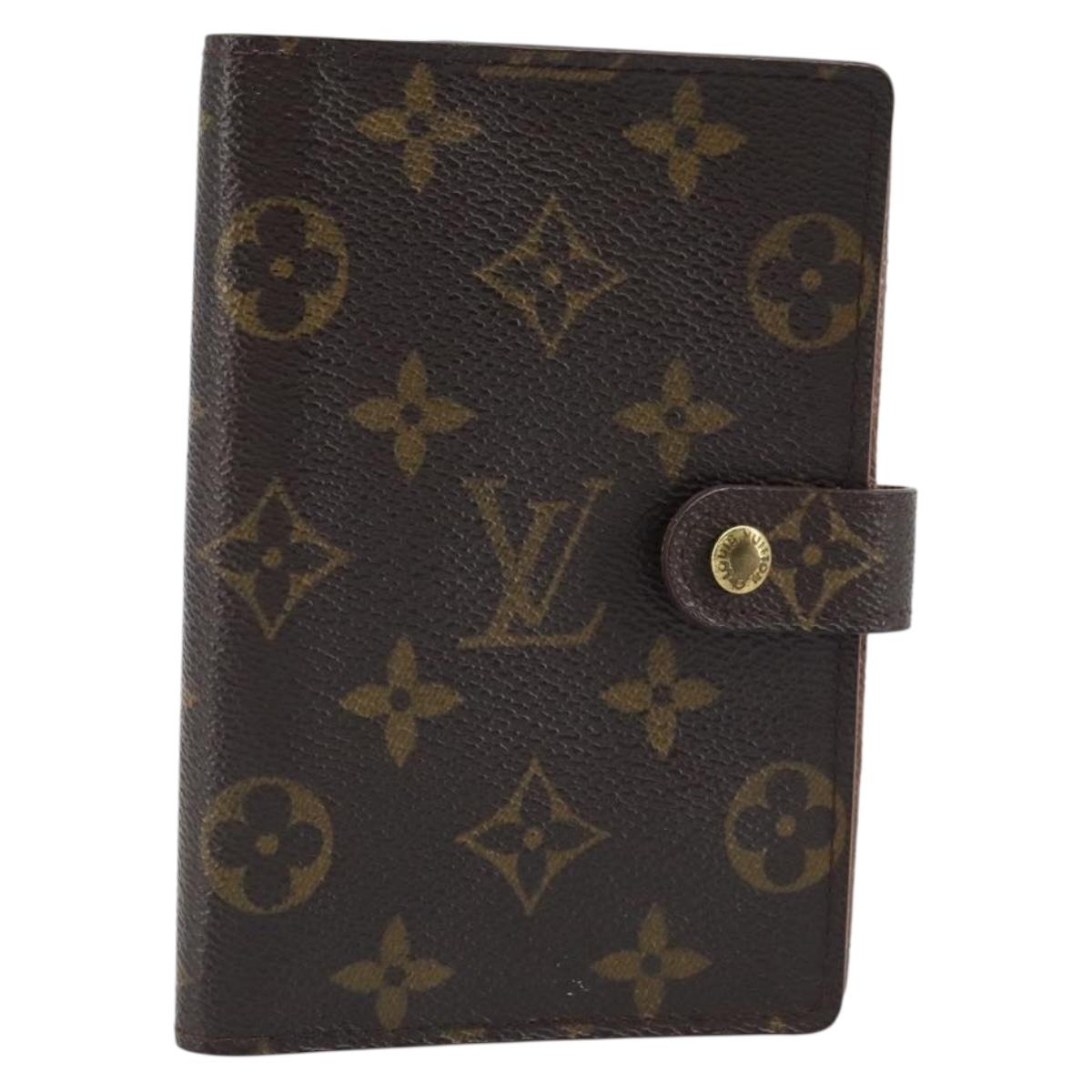 LOUIS VUITTON Monogram Agenda PM Day Planner Cover R20005 LV Auth BA10968