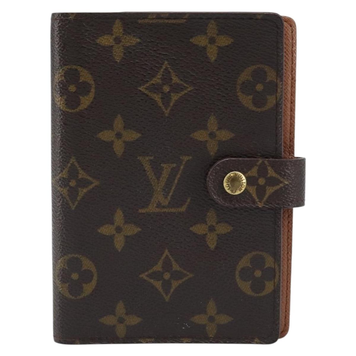 LOUIS VUITTON Monogram Agenda PM Day Planner Cover R20005 LV Auth BA10968