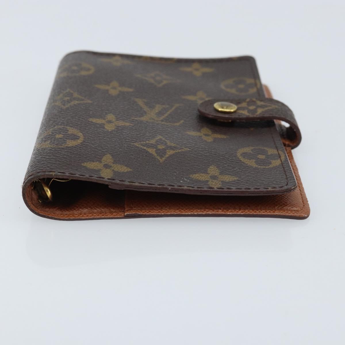 LOUIS VUITTON Monogram Agenda PM Day Planner Cover R20005 LV Auth BA10968