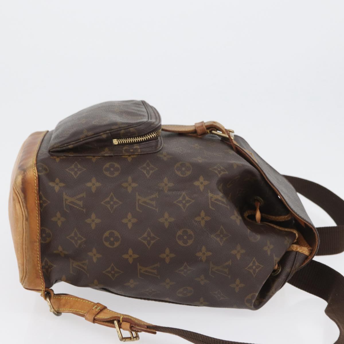 LOUIS VUITTON Monogram Montsouris GM Backpack M51135 LV Auth BA10978