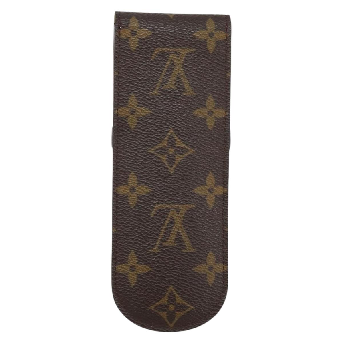 LOUIS VUITTON Monogram Etui Stilo Pen Case M62990 LV Auth BA10981