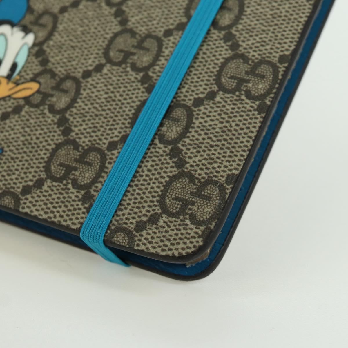 GUCCI GG Supreme Donald Paper Stationery PVC Beige Auth BA10983M