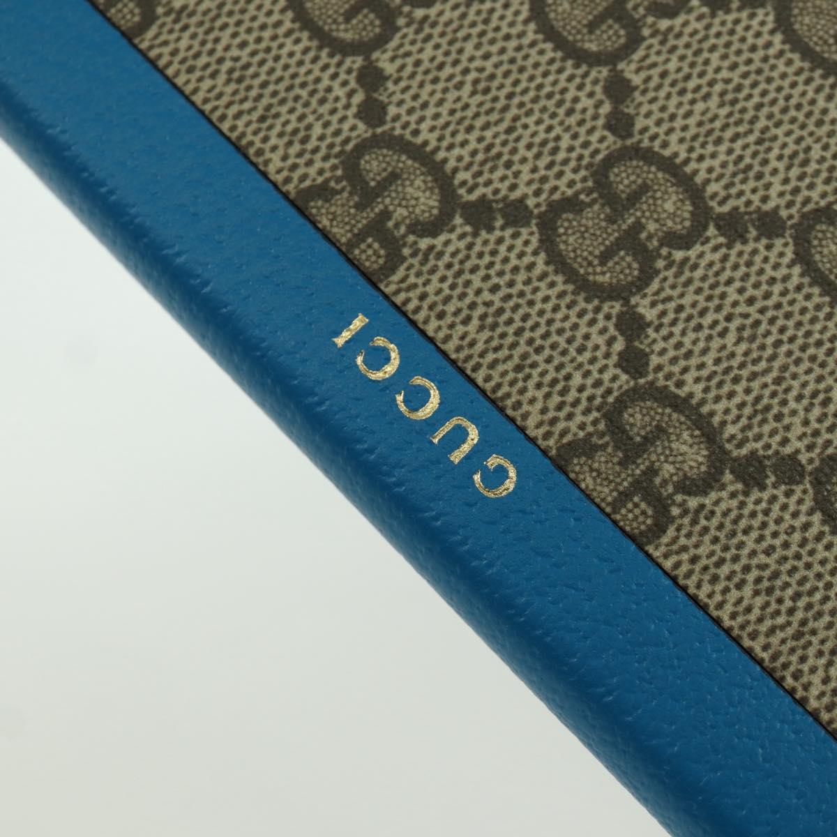 GUCCI GG Supreme Donald Paper Stationery PVC Beige Auth BA10983M