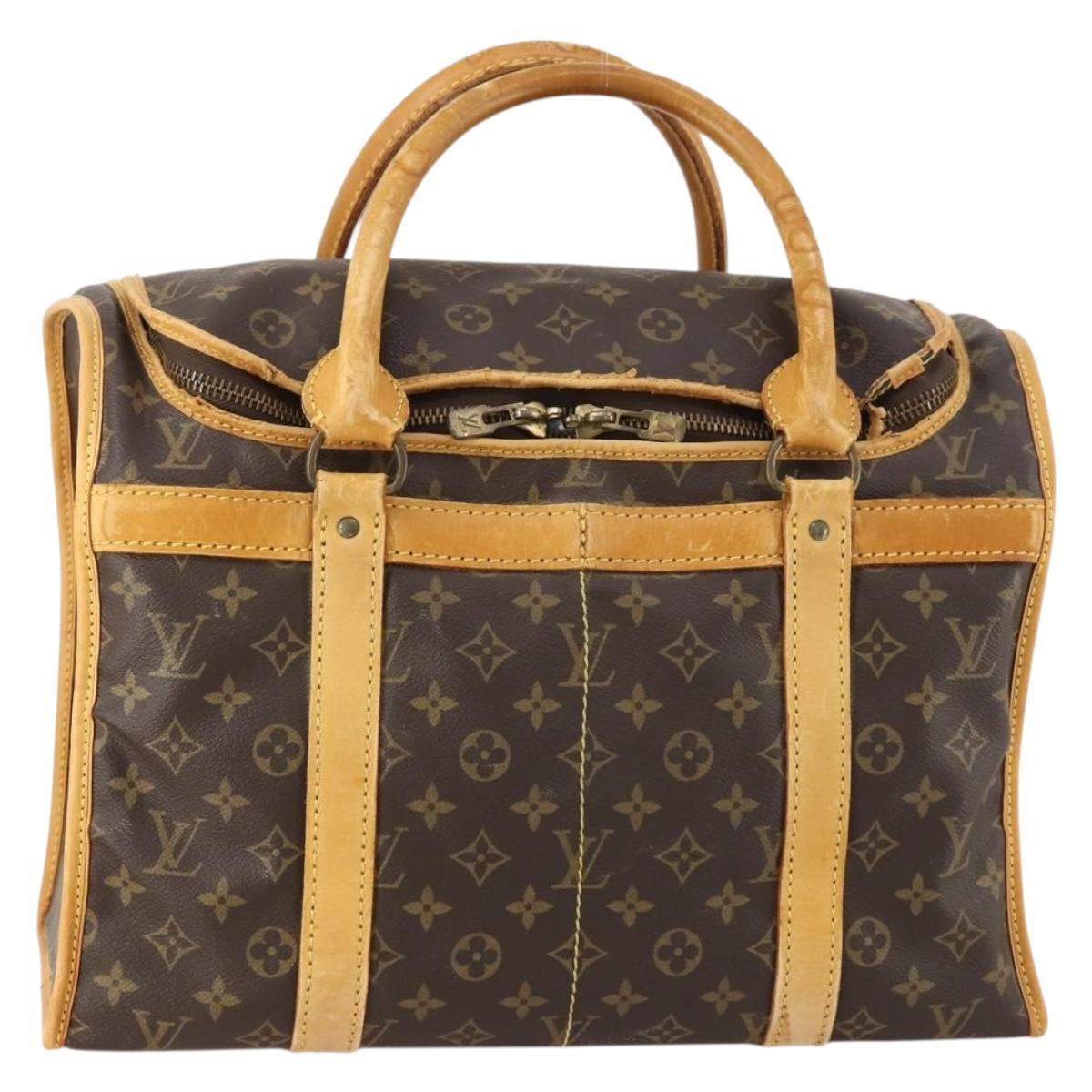 LOUIS VUITTON Monogram Sac Shan 40 Pet Carry M42024 LV Auth BA10990