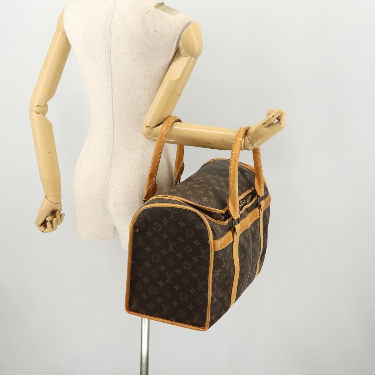 LOUIS VUITTON Monogram Sac Shan 40 Pet Carry M42024 LV Auth BA10990