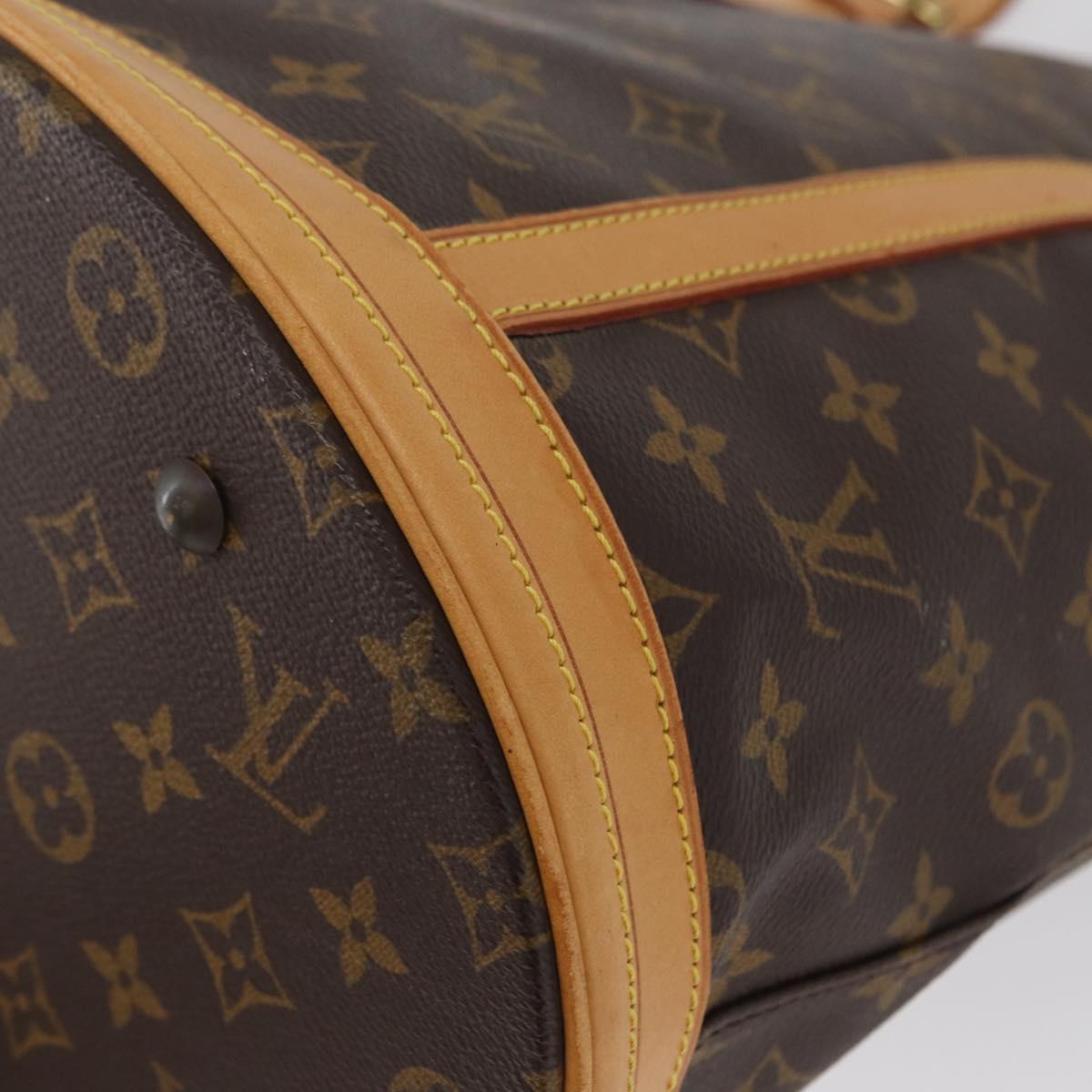LOUIS VUITTON Monogram Bucket GM Shoulder Bag M42236 LV Auth BA10992