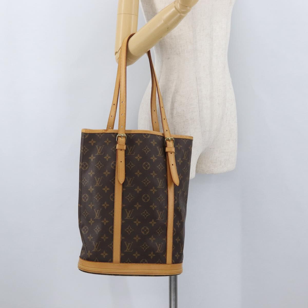 LOUIS VUITTON Monogram Bucket GM Shoulder Bag M42236 LV Auth BA10992