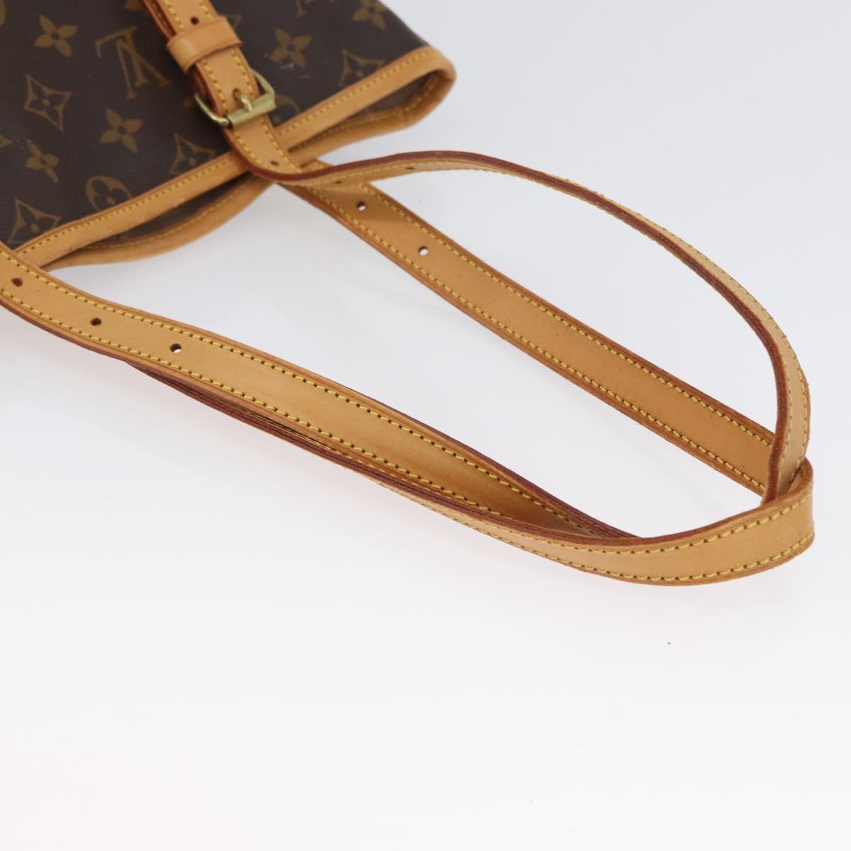 LOUIS VUITTON Monogram Bucket GM Shoulder Bag M42236 LV Auth BA10992